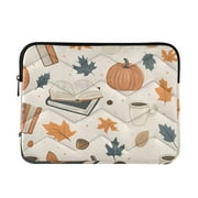 FORMRS 13"-13.3" Laptop Sleeve Protective Case Soft Carrying Quilted Computer Bag Cover, Fall Books