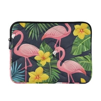 FORMRS 13-13.3 inch Laptop Sleeve Case Soft Carrying Quilted Computer Bag Cover, Flamingo Pattern