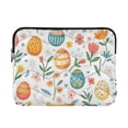 thumbnail image 1 of FORMRS 13-13.3 inch Laptop Sleeve Case Soft Carrying Quilted Computer Bag Cover, Floral Easter Eggs, 1 of 7