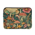 thumbnail image 1 of FORMRS 13-13.3 inch Laptop Sleeve Case Soft Carrying Quilted Computer Bag Cover, Floral Mushroom, 1 of 7