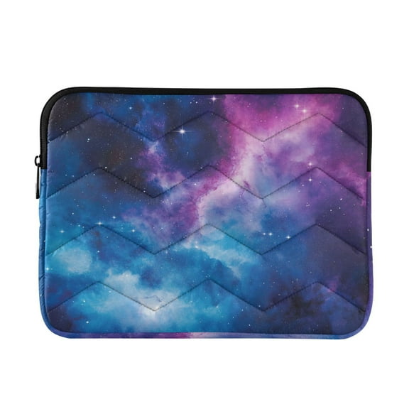 FORMRS 13-13.3 inch Laptop Sleeve Case Soft Carrying Quilted Computer Bag Cover, Galaxy Pattern