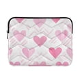 thumbnail image 1 of FORMRS 13-13.3 inch Laptop Sleeve Case Soft Carrying Quilted Computer Bag Cover, Geometric Love, 1 of 7
