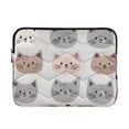 thumbnail image 1 of FORMRS 13-13.3 inch Laptop Sleeve Case Soft Carrying Quilted Computer Bag Cover, Gray Cat Pattern, 1 of 7