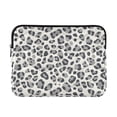 thumbnail image 1 of FORMRS 13-13.3 inch Laptop Sleeve Case Soft Carrying Quilted Computer Bag Cover, Gray Leopard Pattern, 1 of 7
