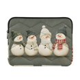 thumbnail image 1 of FORMRS 13-13.3 inch Laptop Sleeve Case Soft Carrying Quilted Computer Bag Cover, Gray Snowmen, 1 of 7