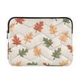 thumbnail image 1 of FORMRS 13-13.3 inch Laptop Sleeve Case Soft Carrying Quilted Computer Bag Cover, Green Autumn Leaves, 1 of 7