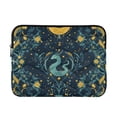 thumbnail image 1 of FORMRS 13-13.3 inch Laptop Sleeve Case Soft Carrying Quilted Computer Bag Cover, Green Dragon Flowers, 1 of 7