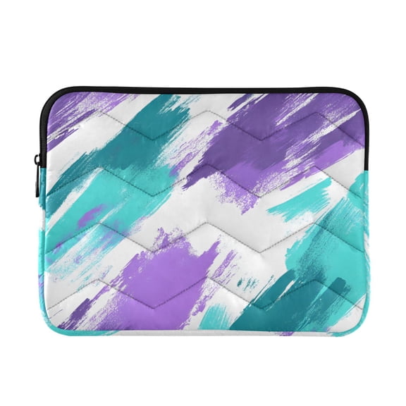FORMRS 13-13.3 inch Laptop Sleeve Case Soft Carrying Quilted Computer Bag Cover, Green Drawing