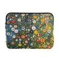 thumbnail image 1 of FORMRS 13-13.3 inch Laptop Sleeve Case Soft Carrying Quilted Computer Bag Cover, Green Floral Garden, 1 of 7
