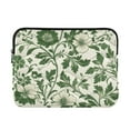 thumbnail image 1 of FORMRS 13-13.3 inch Laptop Sleeve Case Soft Carrying Quilted Computer Bag Cover, Green Floral, 1 of 7