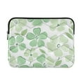 thumbnail image 1 of FORMRS 13-13.3 inch Laptop Sleeve Case Soft Carrying Quilted Computer Bag Cover, Green Floral, 1 of 7
