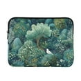 thumbnail image 1 of FORMRS 13"-13.3" Laptop Sleeve Protective Case Soft Carrying Quilted Computer Bag Cover, Green Forest Pattern, 1 of 7