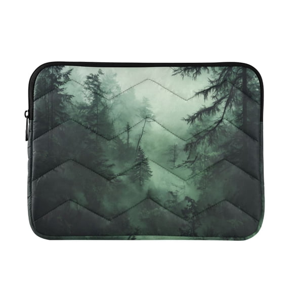 FORMRS 13"-13.3" Laptop Sleeve Protective Case Soft Carrying Quilted Computer Bag Cover, Green Forest