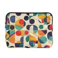 thumbnail image 1 of FORMRS 13-13.3 inch Laptop Sleeve Case Soft Carrying Quilted Computer Bag Cover, Green Geometric, 1 of 7