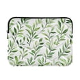 thumbnail image 1 of FORMRS 13-13.3 inch Laptop Sleeve Case Soft Carrying Quilted Computer Bag Cover, Green Leafy Pattern, 1 of 7