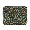 thumbnail image 1 of FORMRS 13-13.3 inch Laptop Sleeve Case Soft Carrying Quilted Computer Bag Cover, Green Leopard Print, 1 of 7