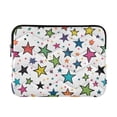 thumbnail image 1 of FORMRS 13-13.3 inch Laptop Sleeve Case Soft Carrying Quilted Computer Bag Cover, Green Stars, 1 of 7