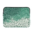 thumbnail image 1 of FORMRS 13-13.3 inch Laptop Sleeve Case Soft Carrying Quilted Computer Bag Cover, Green and White Pattern, 1 of 7