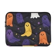 thumbnail image 1 of FORMRS 13-13.3 inch Laptop Sleeve Case Soft Carrying Quilted Computer Bag Cover, Halloween Colorful Ghosts, 1 of 7