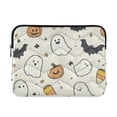 thumbnail image 1 of FORMRS 13-13.3 inch Laptop Sleeve Case Soft Carrying Quilted Computer Bag Cover, Halloween Happy Ghosts, 1 of 7