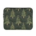 thumbnail image 1 of FORMRS 13-13.3 inch Laptop Sleeve Case Soft Carrying Quilted Computer Bag Cover, Hand Drawn Christmas Trees, 1 of 7