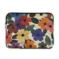 thumbnail image 1 of FORMRS 13"-13.3" Laptop Sleeve Protective Case Soft Carrying Quilted Computer Bag Cover, Large Colorful Flowers Pattern, 1 of 7