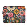 thumbnail image 1 of FORMRS 13-13.3 inch Laptop Sleeve Case Soft Carrying Quilted Computer Bag Cover, Large Colorful Flowers, 1 of 7