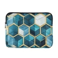 thumbnail image 1 of FORMRS 13-13.3 inch Laptop Sleeve Case Soft Carrying Quilted Computer Bag Cover, Light Blue Geometric Pattern, 1 of 7