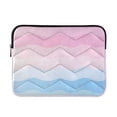 thumbnail image 1 of FORMRS 13"-13.3" Laptop Sleeve Protective Case Soft Carrying Quilted Computer Bag Cover, Light Pink Stripes, 1 of 7