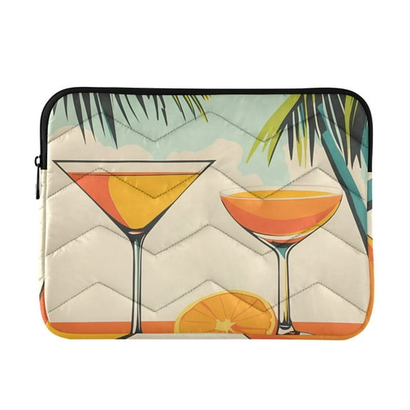 FORMRS 13"-13.3" Laptop Sleeve Protective Case Soft Carrying Quilted Computer Bag Cover, Mid Century Glasses