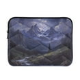 thumbnail image 1 of FORMRS 13-13.3 inch Laptop Sleeve Case Soft Carrying Quilted Computer Bag Cover, Moonlight Mountain, 1 of 7