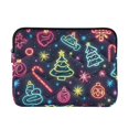 thumbnail image 1 of FORMRS 13-13.3 inch Laptop Sleeve Case Soft Carrying Quilted Computer Bag Cover, Neon Christmas, 1 of 7