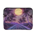 thumbnail image 1 of FORMRS 13-13.3 inch Laptop Sleeve Case Soft Carrying Quilted Computer Bag Cover, Night Purple Road, 1 of 7