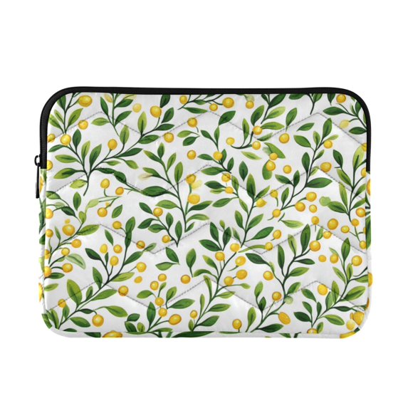 FORMRS 13"-13.3" Laptop Sleeve Protective Case Soft Carrying Quilted Computer Bag Cover, Olive Leaf