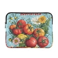 thumbnail image 1 of FORMRS 13-13.3 inch Laptop Sleeve Case Soft Carrying Quilted Computer Bag Cover, Orange Floral Tomatoes, 1 of 7