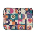 thumbnail image 1 of FORMRS 13-13.3 inch Laptop Sleeve Case Soft Carrying Quilted Computer Bag Cover, Orange Geometric, 1 of 7