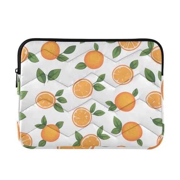 FORMRS 13-13.3 inch Laptop Sleeve Case Soft Carrying Quilted Computer Bag Cover, Orange