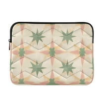 FORMRS 13-13.3 inch Laptop Sleeve Case Soft Carrying Quilted Computer Bag Cover, Pastel Beige Geometric