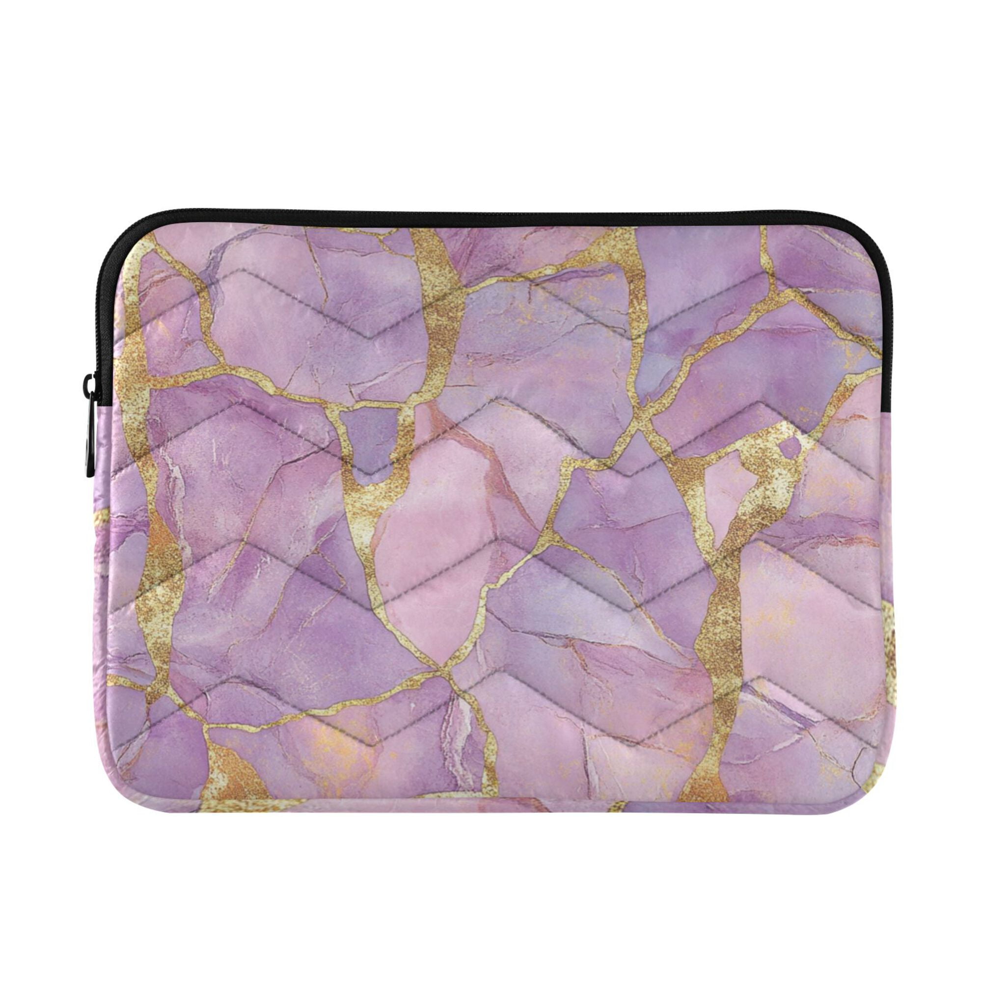 13-14 Inch Laptop Sleeve Neoprene Case - Butterfly Design Carrying Bag With Hidden Handles