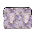 thumbnail image 1 of FORMRS 13-13.3 inch Laptop Sleeve Case Soft Carrying Quilted Computer Bag Cover, Pastel Purple Marble Pattern, 1 of 7