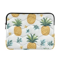 FORMRS 13-13.3 inch Laptop Sleeve Case Soft Carrying Quilted Computer Bag Cover, Pineapple