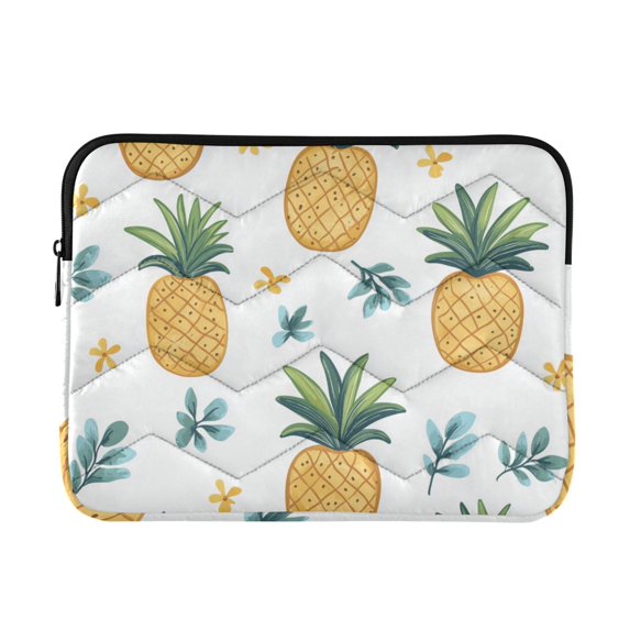 FORMRS 13-13.3 inch Laptop Sleeve Case Soft Carrying Quilted Computer Bag Cover, Pineapple