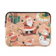 thumbnail image 1 of FORMRS 13-13.3 inch Laptop Sleeve Case Soft Carrying Quilted Computer Bag Cover, Pink Christmas Santa, 1 of 7