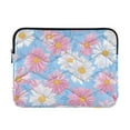 thumbnail image 1 of FORMRS 13"-13.3" Laptop Sleeve Protective Case Soft Carrying Quilted Computer Bag Cover, Pink Daisy, 1 of 7