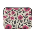 thumbnail image 1 of FORMRS 13"-13.3" Laptop Sleeve Protective Case Soft Carrying Quilted Computer Bag Cover, Pink Flowers, 1 of 7