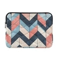 thumbnail image 1 of FORMRS 13-13.3 inch Laptop Sleeve Case Soft Carrying Quilted Computer Bag Cover, Pink Geometric, 1 of 7
