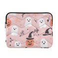 thumbnail image 1 of FORMRS 13-13.3 inch Laptop Sleeve Case Soft Carrying Quilted Computer Bag Cover, Pink Halloween Ghosts, 1 of 7