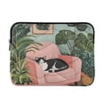 thumbnail image 1 of FORMRS 13-13.3 inch Laptop Sleeve Case Soft Carrying Quilted Computer Bag Cover, Pink Sleeping Cat, 1 of 7
