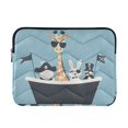 thumbnail image 1 of FORMRS 13-13.3 inch Laptop Sleeve Case Soft Carrying Quilted Computer Bag Cover, Pirate Animals, 1 of 7