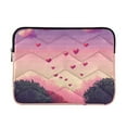 thumbnail image 1 of FORMRS 13-13.3 inch Laptop Sleeve Case Soft Carrying Quilted Computer Bag Cover, Pixel Floating Hearts, 1 of 7